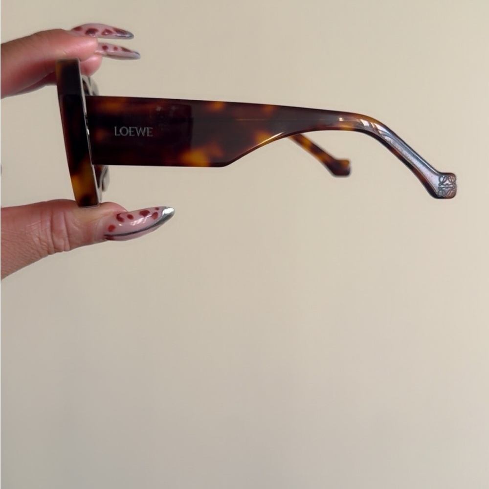 Tortoise Shell Square Sunglasses - image 2